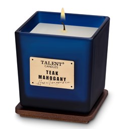 Show details for TEAK MAHOGANY | Deluxe Noble Candles for Home Scented Picture of TEAK MAHOGANY | Deluxe Noble Candles for Home Scented