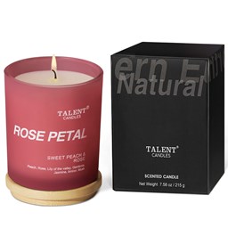 Show details for SWEET PEACH & ROSE | TALENT CANDLES Collection of Natural Scented Candles, Aromatherapy Candles with Lid, Medium Jar Picture of SWEET PEACH & ROSE | TALENT CANDLES Collection of Natural Scented Candles, Aromatherapy Candles with Lid, Medium Jar