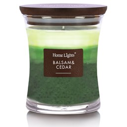 Show details for Balsam & Cedar, HomeLights 3-Layer Highly Scented Candles Picture of Balsam & Cedar, HomeLights 3-Layer Highly Scented Candles