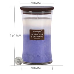 Show details for Lavender & Bergamot, HomeLights 3-Layer Highly Scented Candles Picture of Lavender & Bergamot, HomeLights 3-Layer Highly Scented Candles