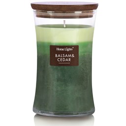 Show details for Balsam & Cedar, HomeLights 3-Layer Highly Scented Candles  Picture of Balsam & Cedar, HomeLights 3-Layer Highly Scented Candles
