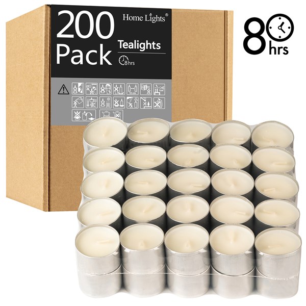 Picture of 8 Hours Tealight Candles | 200 PACK