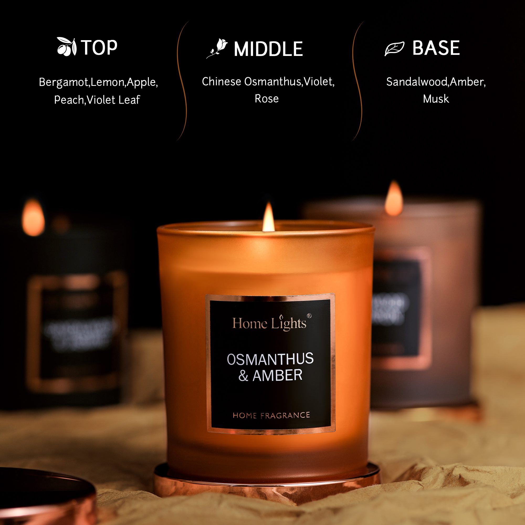 Osmanthus & Amber Medium Jar Candle | SELECTION SERIES 8090 Model