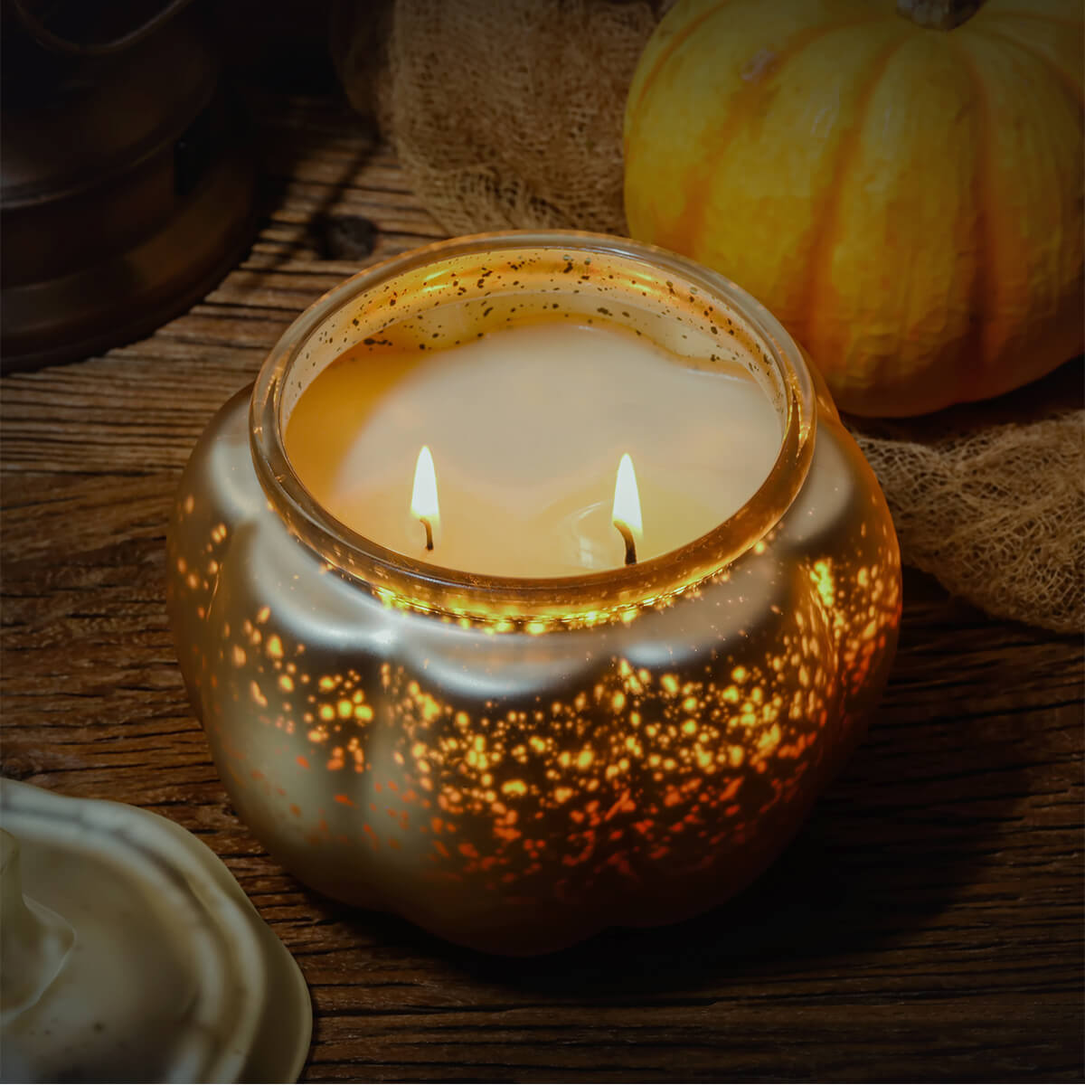 Ceramic Shaped Candle Pot- Pumpkin Spice  Pumpkin spice candle, Candles, Candle  pot