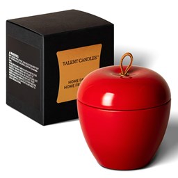 Picture of Apple Cider Candles for Home Scented - Natural Soy Wax Candles - Apple Shaped - 15 Hour Burn Time