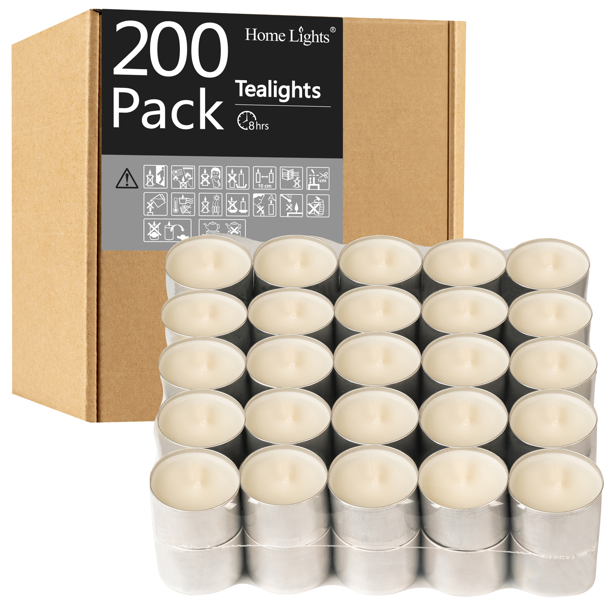 Picture of 8 Hours Tealight Candles | 200 PACK