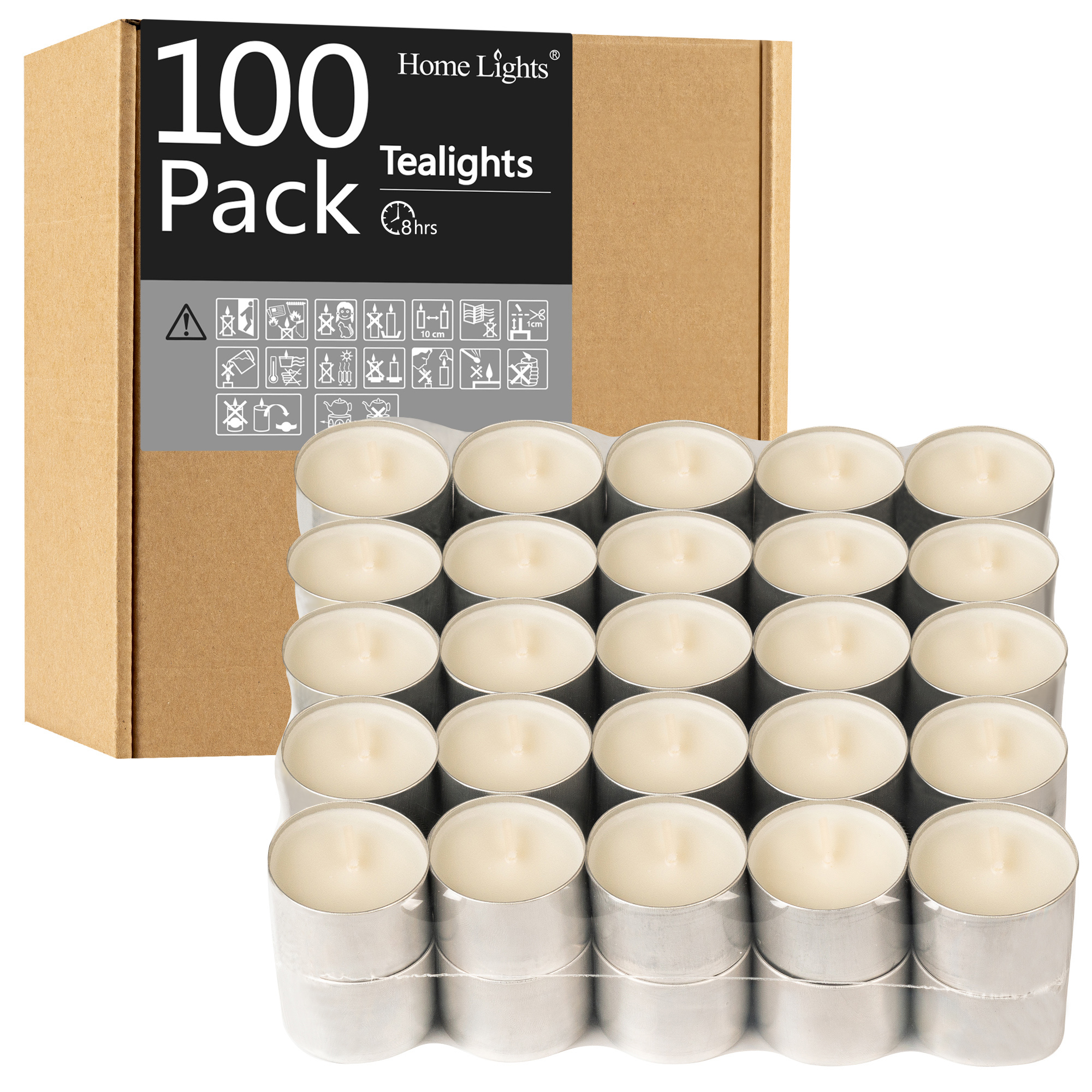 Picture of 8 Hours Tealight Candles |100 PACK