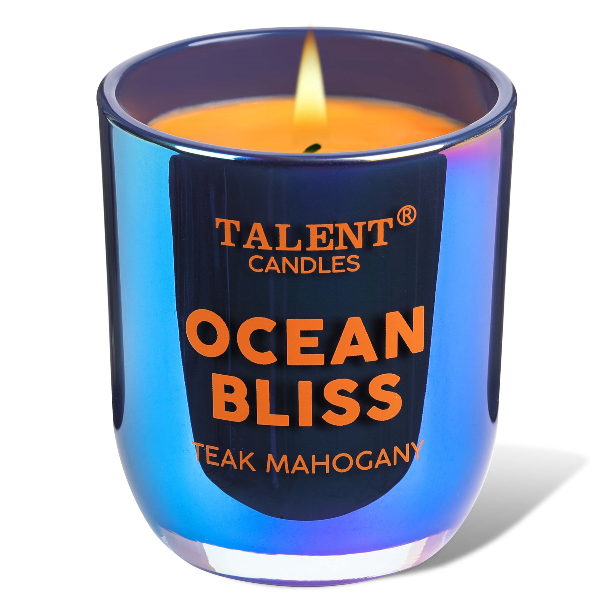 Picture of TEAK MAHOGANY | TALENT CANDLES Strong Scented Candle, Natural Soy Aromatherapy Candles, Enjoy Collection of Jar Candle, 30 Hours Burn Time