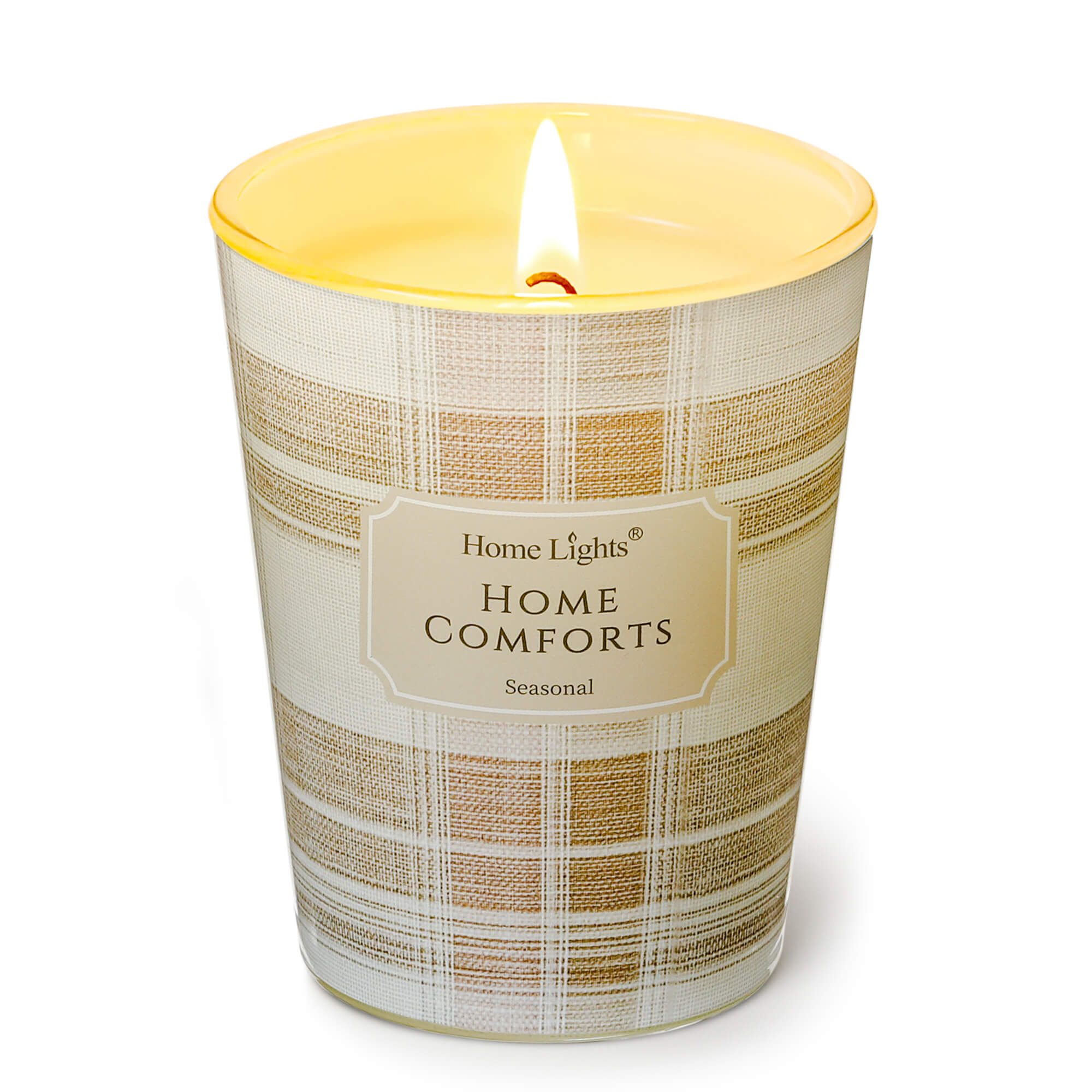 Picture of HomeLights Home Comforts Scented Candles | 6.7oz Soy Candles Rustic Modern Large Candle Jars | Ideal Candle Gifts for Events, Home Decor Stress, Relief & Relaxation