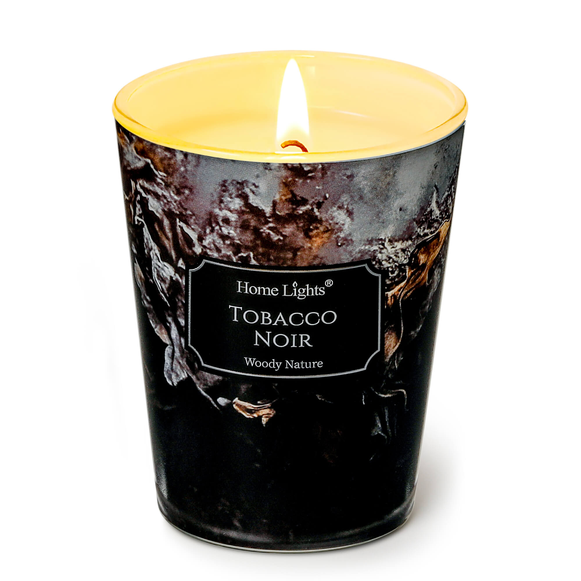 Picture of HomeLights Scented Candles for Women & Men, 6.7oz Candle Jars Aromatherapy Single Wick Candle, Ideal for Industrial Chic Home Decor and Gifts, Tobacco Noir