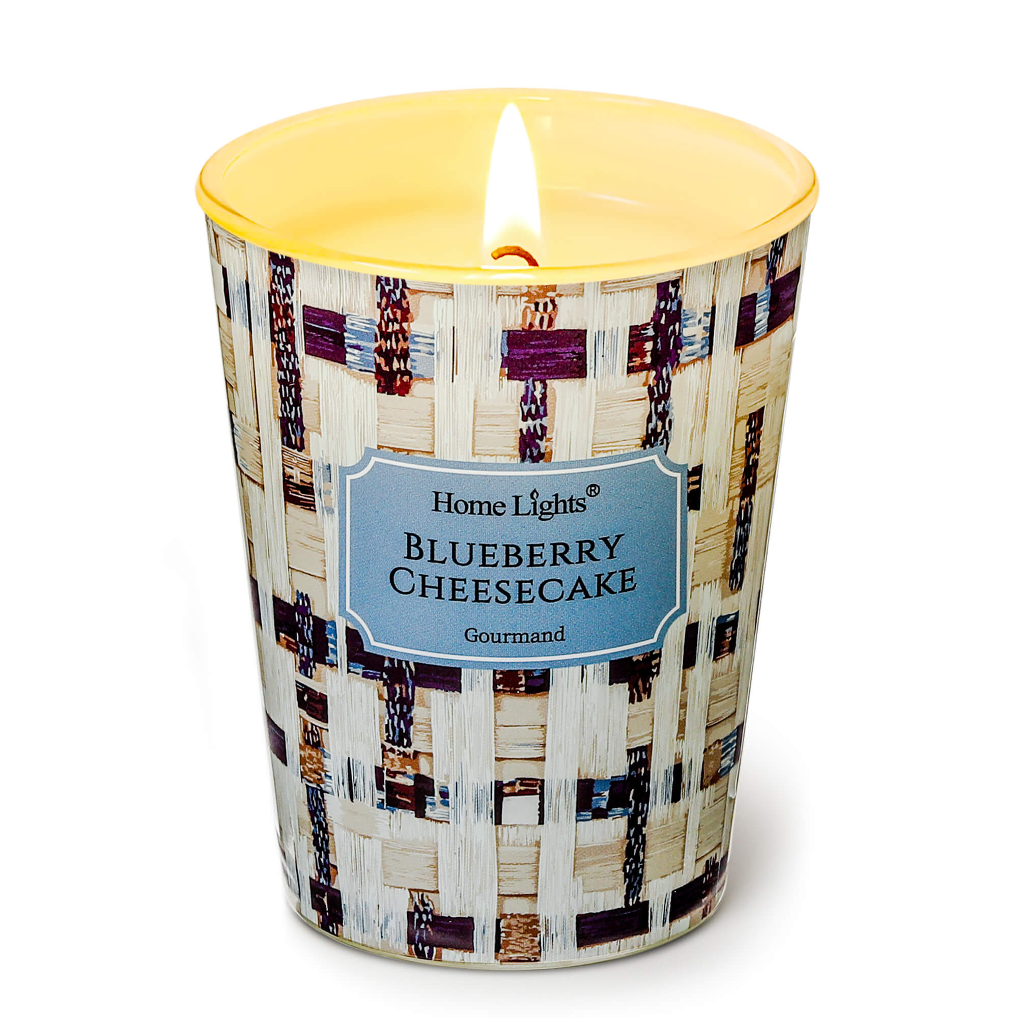 Picture of HomeLights Scented Candles for Women & Men, 6.7oz Candle Jars Aromatherapy Single Wick Candle, Ideal for Rustic Modern Home Decor and Gifts, Blueberry Cheesecake