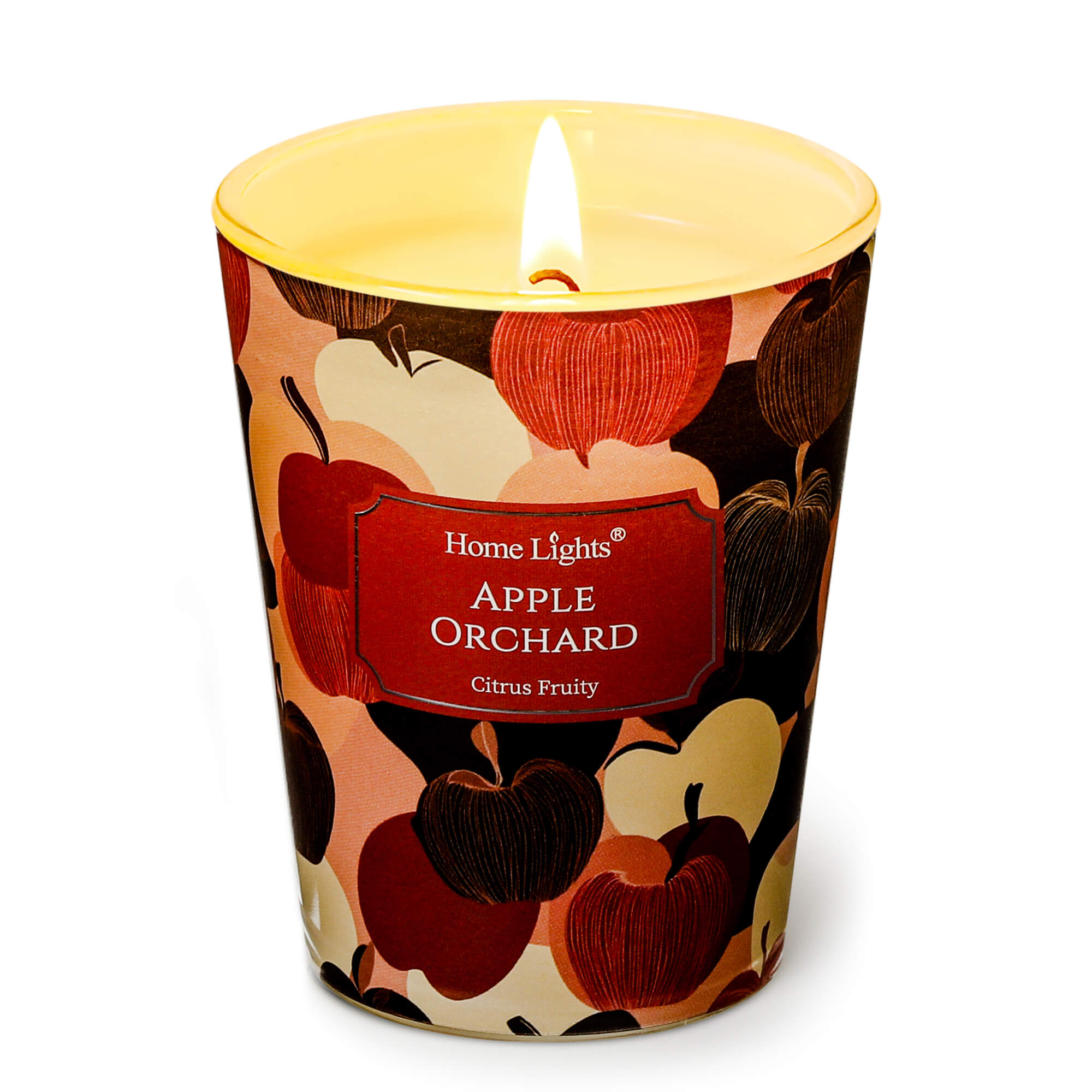 Picture of HomeLights Soy Wax Candles for Home Scented, 1-Wick Candles in Apple Orchard Scented, Aromatherapy Candles Gift for Parties, Relaxing, Eclectic Mixed Styles, 6.7oz