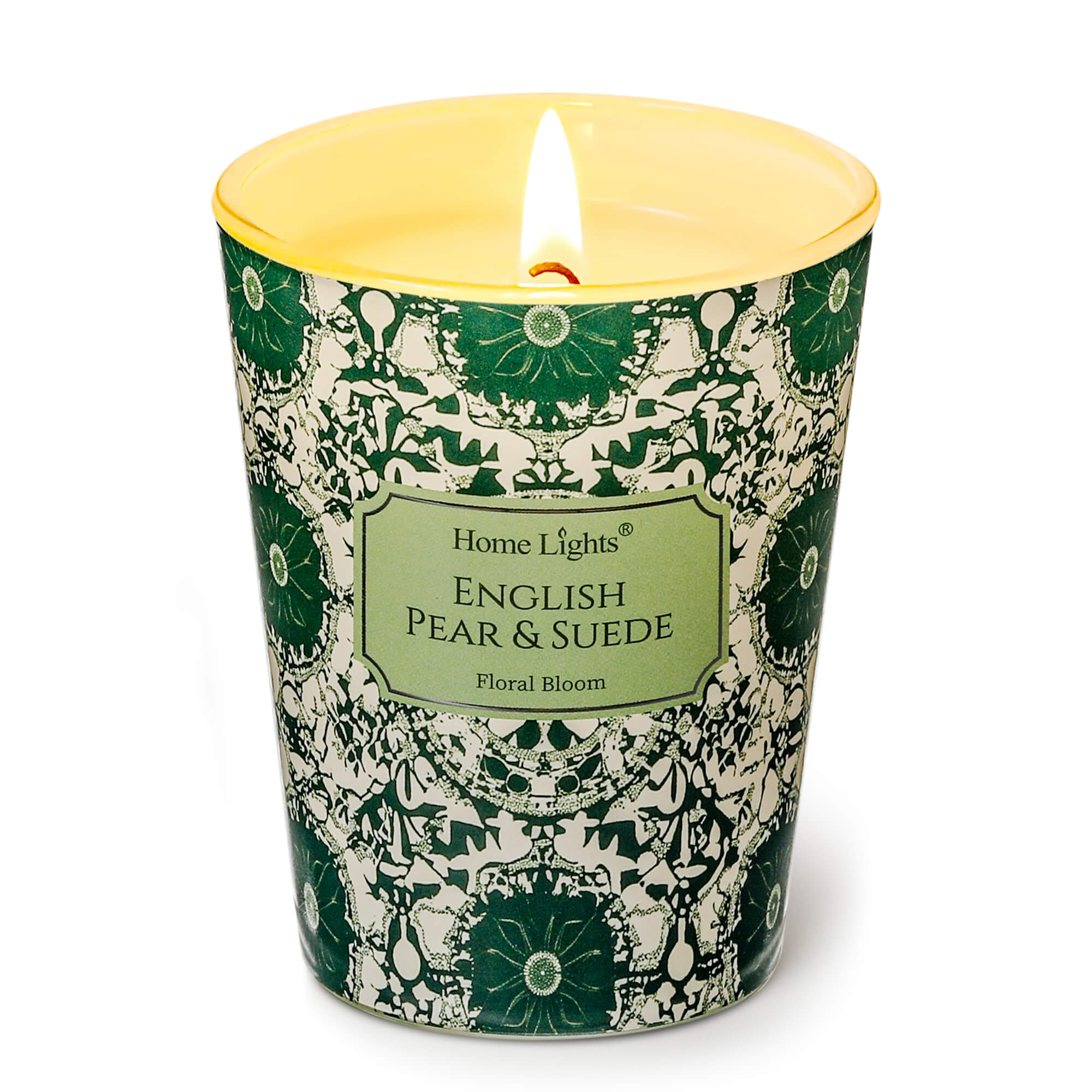 Picture of HomeLights Soy Wax Candles for Home Scented, 1-Wick Candles in English Pear & Suede Scented, Aromatherapy Candles Gift for Parties, Relaxing, Bohemian Natural Textures, 6.7oz