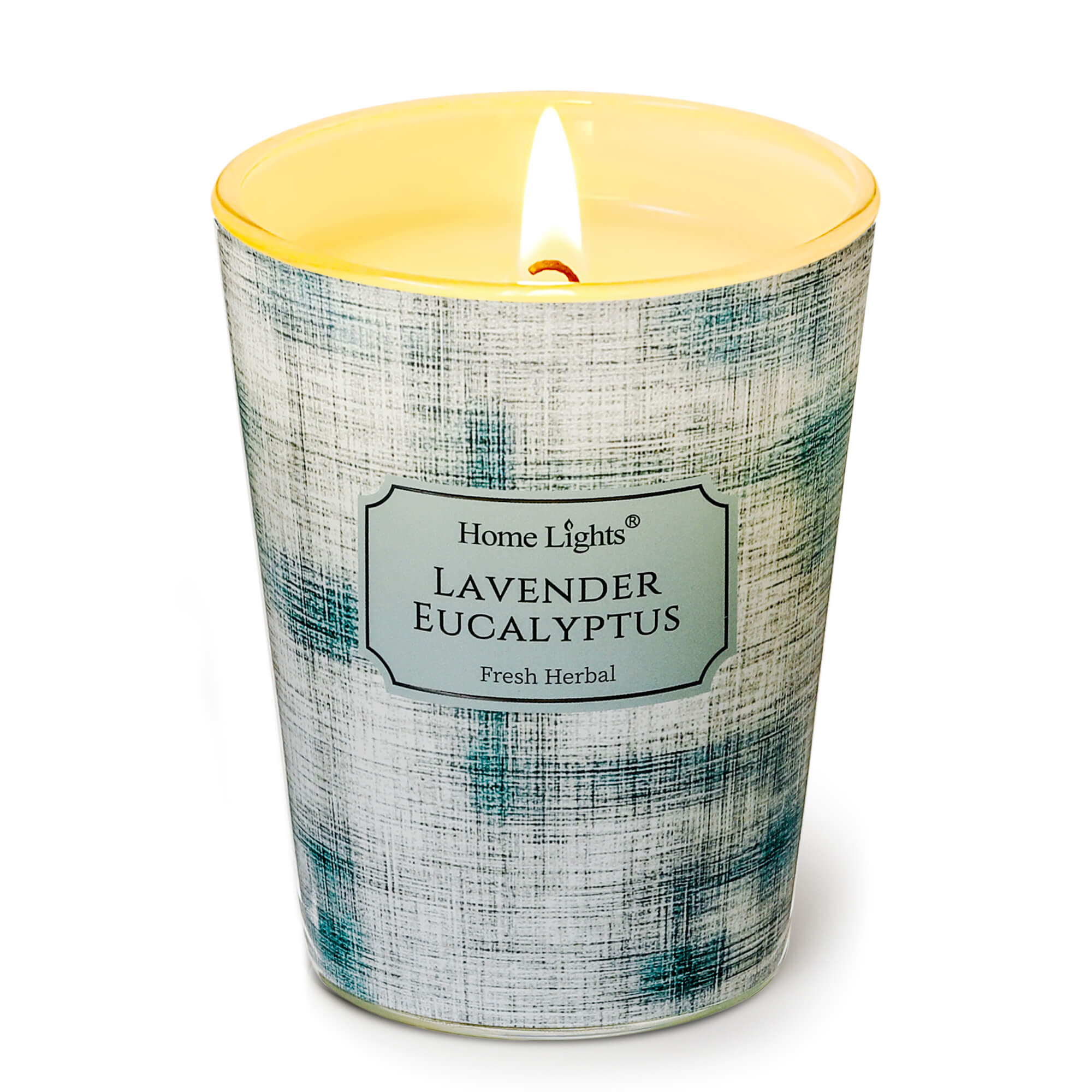 Picture of HomeLights Soy Wax Candles for Home Scented, 1-Wick Candles in Lavender Eucalyptus Scented, Aromatherapy Candles Gift for Parties, Relaxing, Scandinavian Minimalist Design, 6.7oz