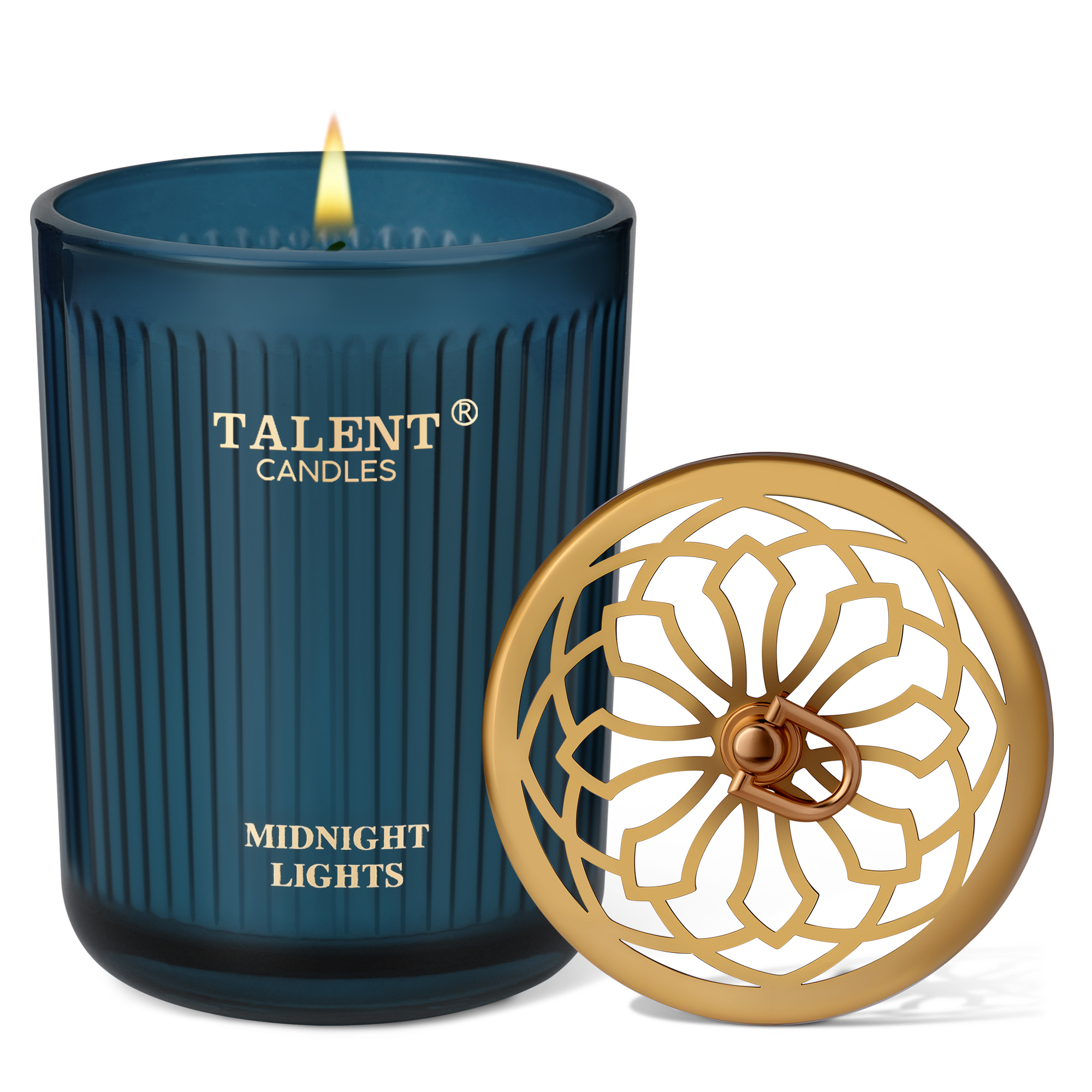 Picture of Jar Candles for Home Scented, Aromatherapy Candles Gifts for Women & Men, Natural Soy Candle, 8.4oz Traditional Style, Midnight Lights