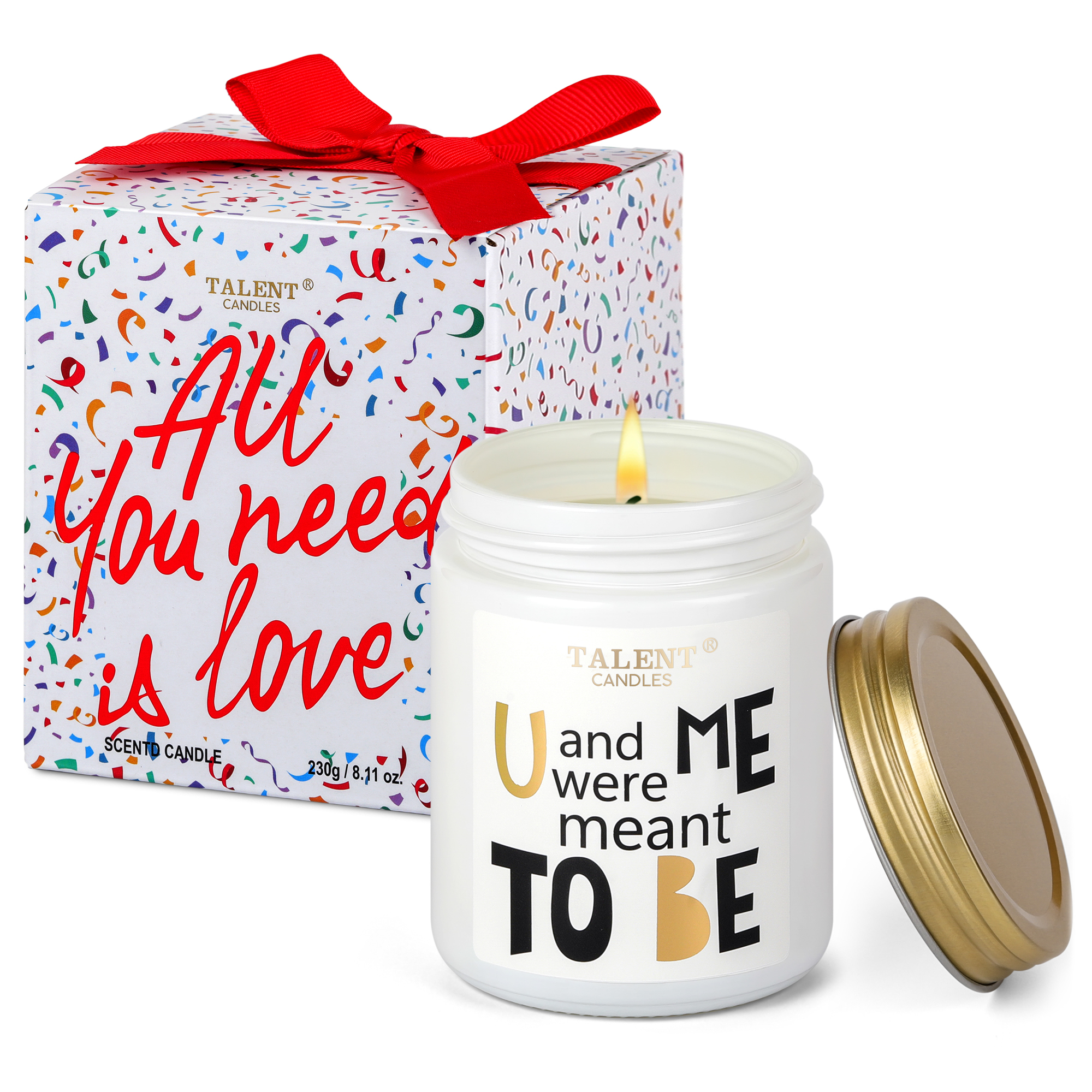 Picture of Anniversary Candle Gifts | Natural Soy Candle for Men Women, Birthday, Ideal Gift for Christmas Valentine's Day - Good Vibe Scented Candles