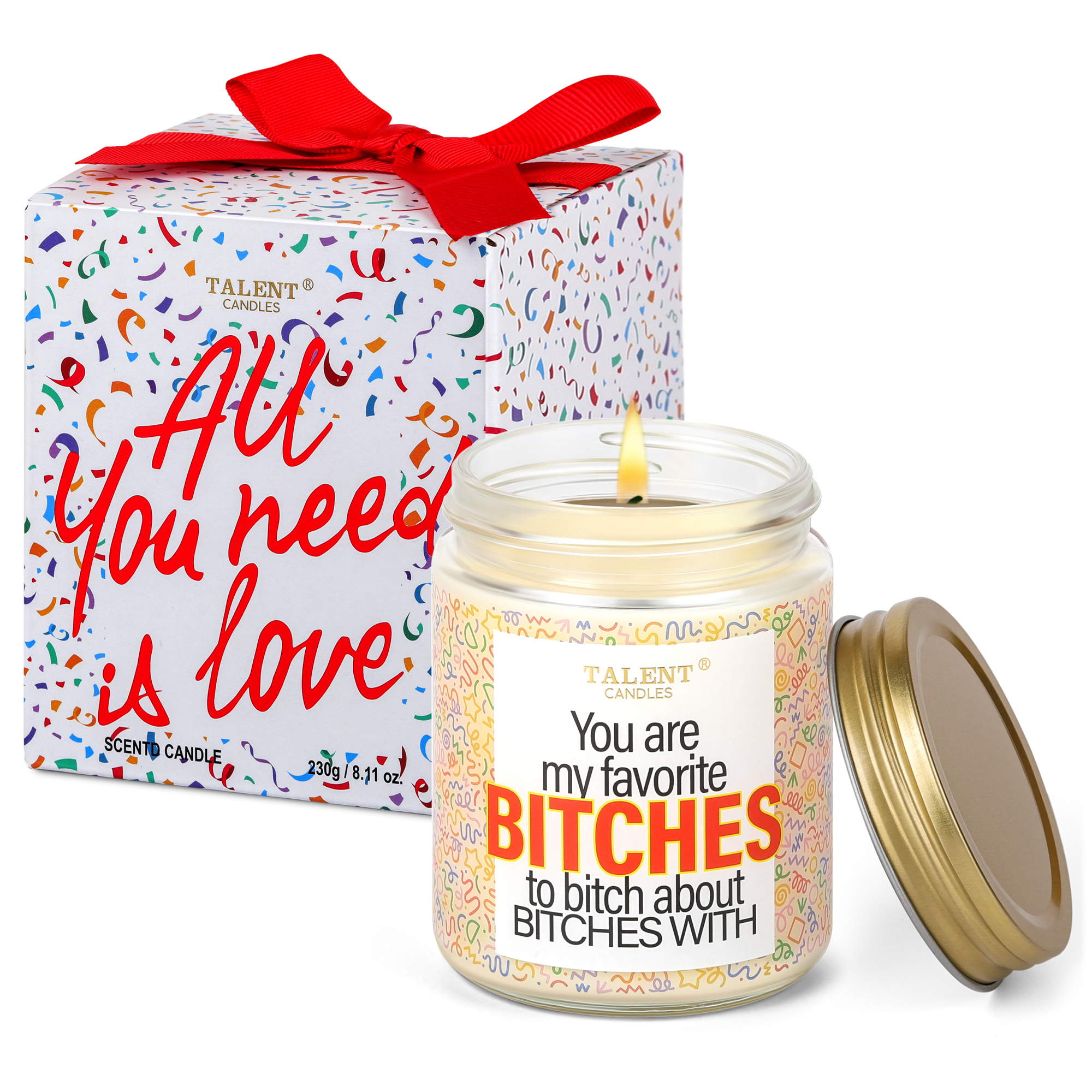 Picture of Best Friend Candle | Friend Gifts for Women, Scented Candle Funny Birthday Gifts for Women Men, Christmas Friendship Gifts - Good Vibe Scented Candles Gifts