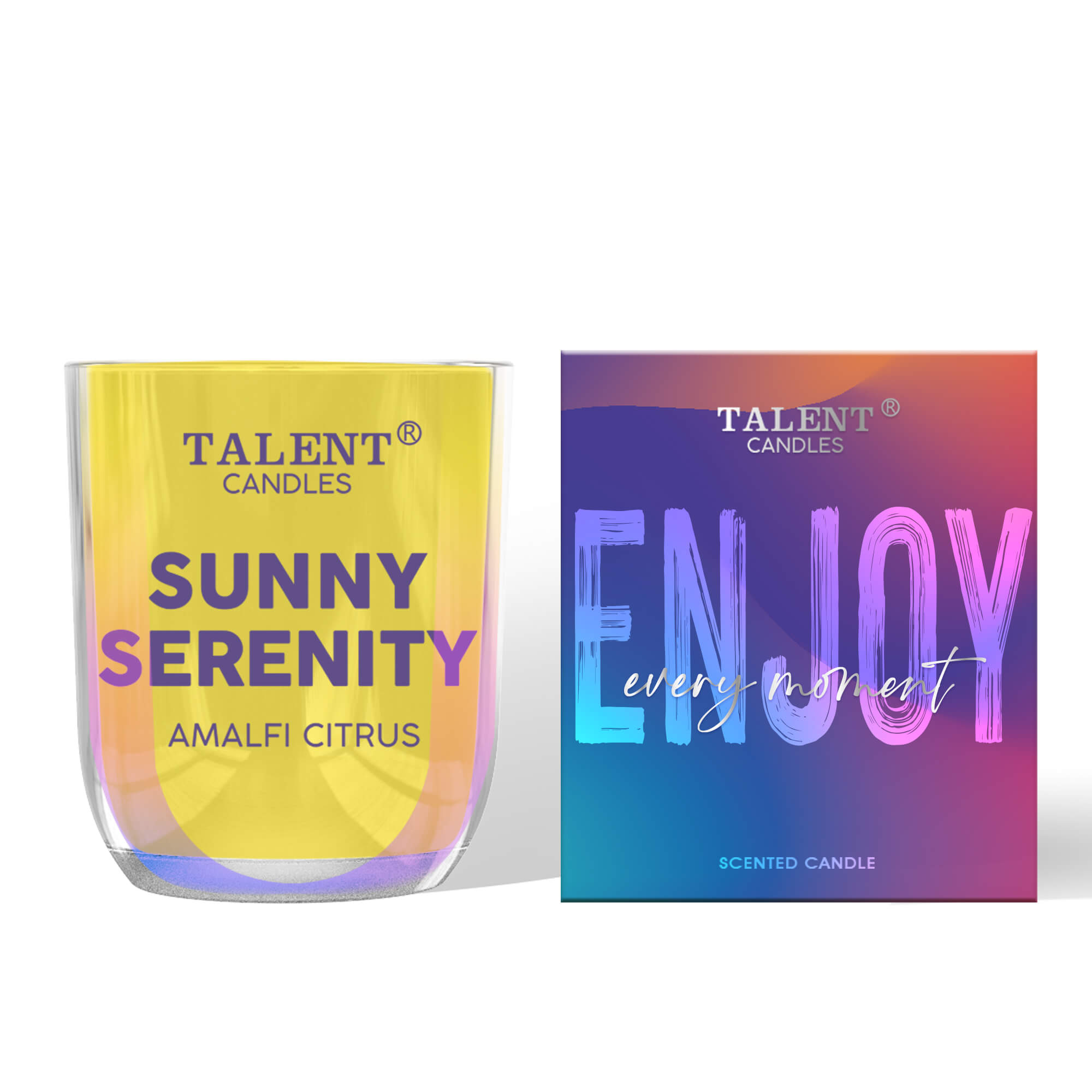 Picture of AMALFI CITRUS | TALENT CANDLES Strong Scented Candle, Natural Soy Aromatherapy Candles, Enjoy Collection of Jar Candle, 30 Hours Burn Time