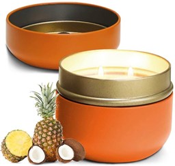 Picture of Peach Pineapple & Coconut | BURGER SERIES SCENTED CANDLES